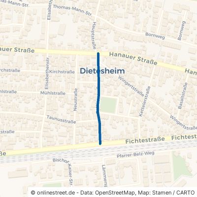 Bettinastraße Mühlheim am Main Dietesheim 