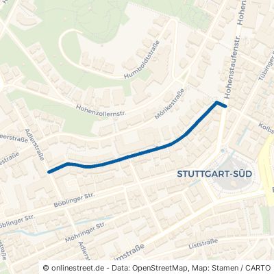 Arminstraße 70178 Stuttgart Süd Süd