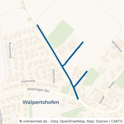 Baustetter Weg Mietingen Walpertshofen 