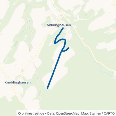 Hönkerfeldweg Büren Siddinghausen 