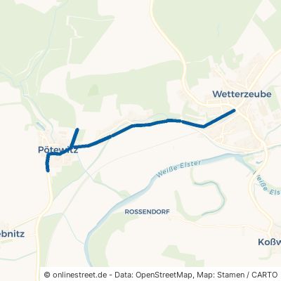 Crossener Straße Wetterzeube Pötewitz 