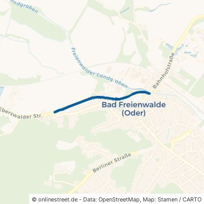 Kanalstraße Bad Freienwalde 