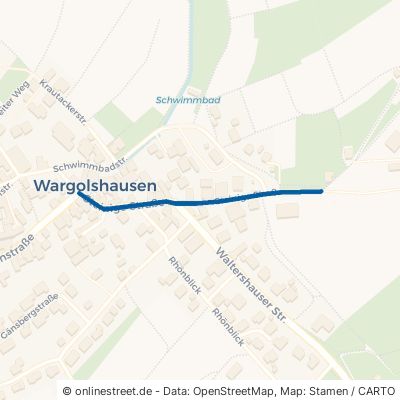Steinige Straße Hollstadt Wargolshausen 