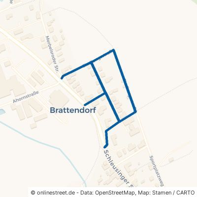 Siedlungsstraße Auengrund Brattendorf 