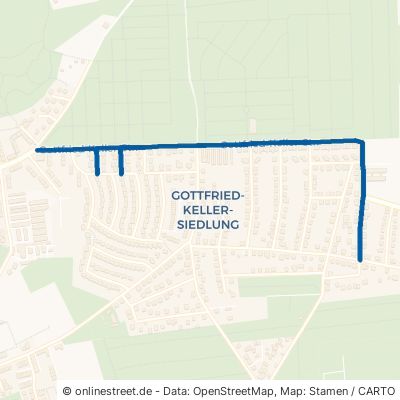 Gottfried-Keller-Straße 06118 Halle (Saale) Gottfried-Keller-Siedlung Stadtbezirk Nord