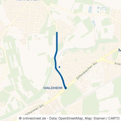 Bischofsheimer Weg Offenbach am Main Waldheim 