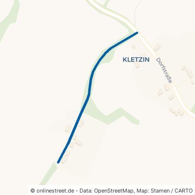 Moidentiner Weg Dorf Mecklenburg Kletzin 