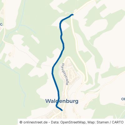 Roter Weg Waldenburg Hohenau 