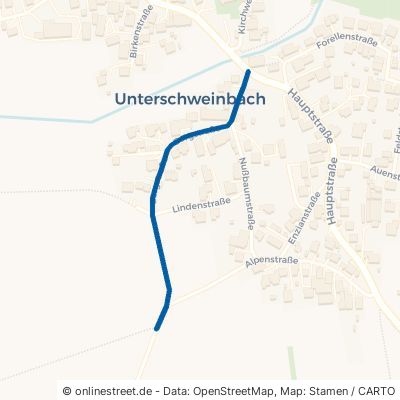 Bergstraße Egenhofen Unterschweinbach 