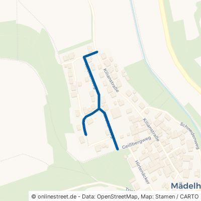 Kirchenweg Waldbüttelbrunn Mädelhofen 