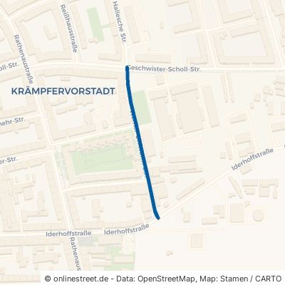 Werner-Uhlworm-Straße Erfurt Krämpfervorstadt 
