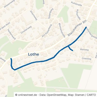 Bombergstraße Schieder-Schwalenberg Lothe 