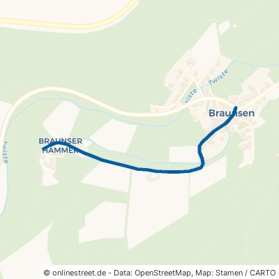 Braunser Hammerweg 34454 Bad Arolsen Braunsen Braunsen