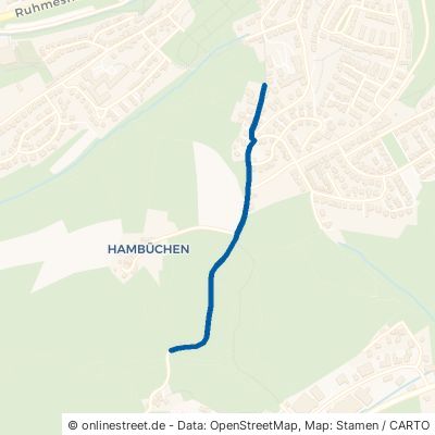 Hambüchener Weg Hückeswagen Innenstadt 