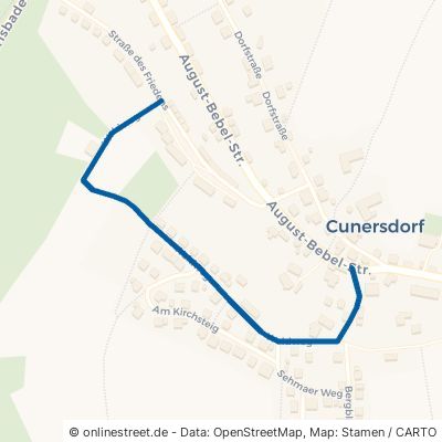 Waldweg Annaberg-Buchholz Cunersdorf 