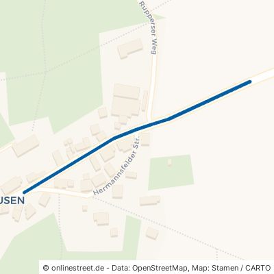 Hermannsfelder Straße Willmars Völkershausen 
