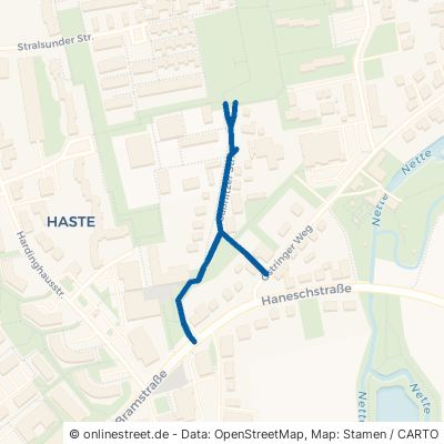 Saßnitzer Straße Osnabrück Haste 