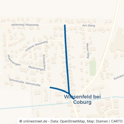 Siedlungsstraße Meeder Wiesenfeld 