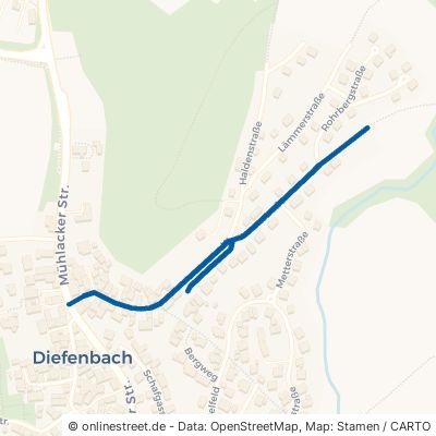 Klammenstraße Sternenfels Diefenbach 