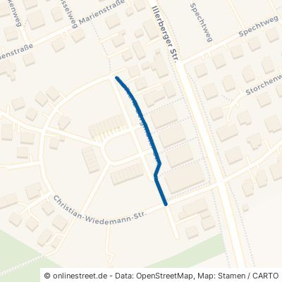 Franz-Bergmüller-Straße Senden Witzighausen 