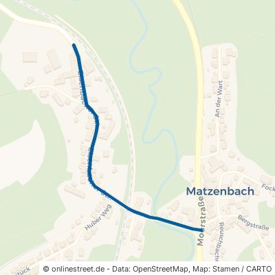 Eisenbacher Straße Matzenbach Eisenbach 