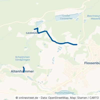 Gaismühlweg Flossenbürg Altenhammer 