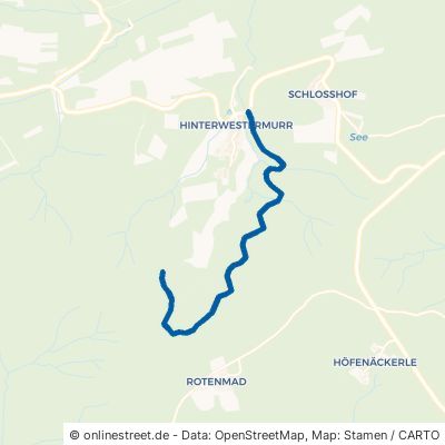 Unterer Sitterichweg Murrhardt Vorderwestermurr 