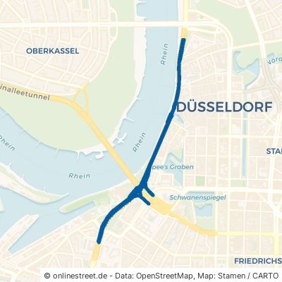 Rheinufertunnel Düsseldorf 