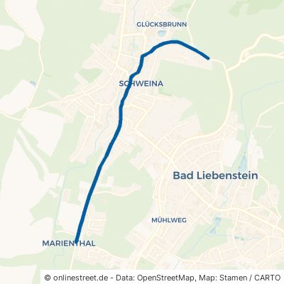 Altensteiner Straße Bad Liebenstein Schweina 