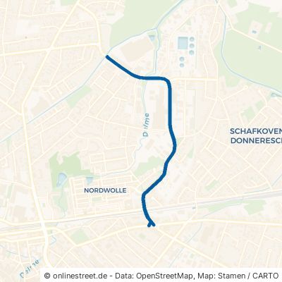 Nordenhamer Straße Delmenhorst Schafkoven/Donneresch 
