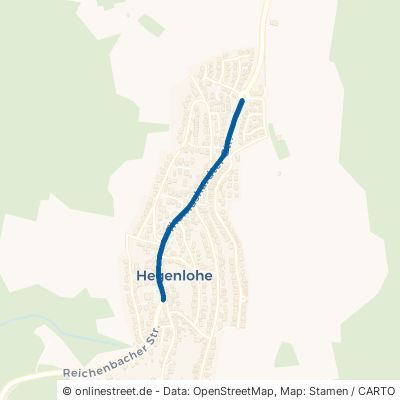 Thomashardter Straße Lichtenwald Hegenlohe 