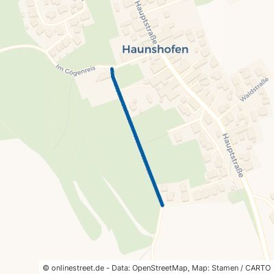 Wettersteinstraße Wielenbach Haunshofen 