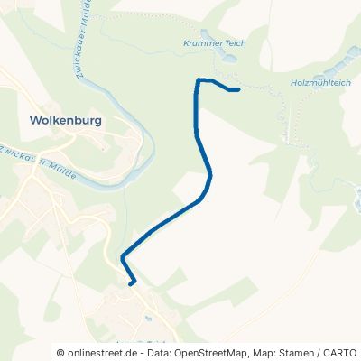 Holzmühlenstraße Limbach-Oberfrohna Wolkenburg-Kaufungen 