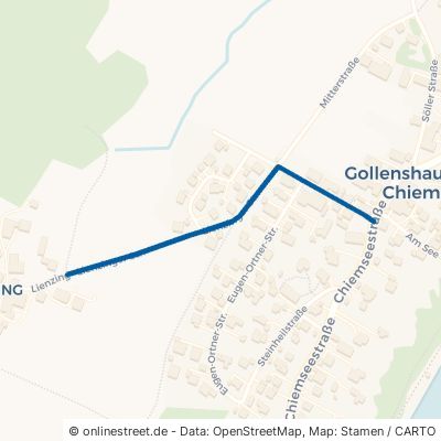 Lienzinger Straße Gstadt am Chiemsee Gollenshausen 