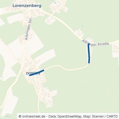 Waldweg Aßling Lorenzenberg 
