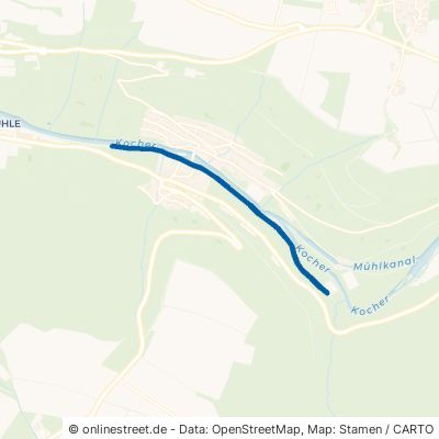 Kocherweg Künzelsau Morsbach 