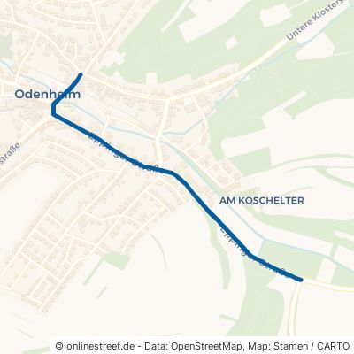 Eppinger Straße Östringen Odenheim Odenheim