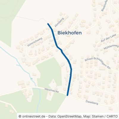 Hubertusstraße Attendorn Biekhofen 