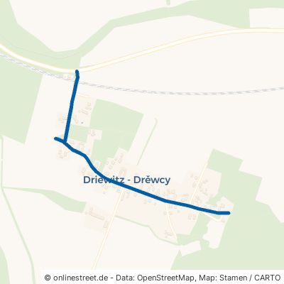 Drehnaer Straße Lohsa Driewitz 