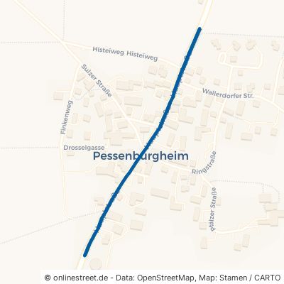 Hauptstraße Holzheim Pessenburgheim 