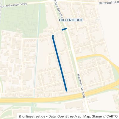 Wiener Straße Recklinghausen Hillerheide 