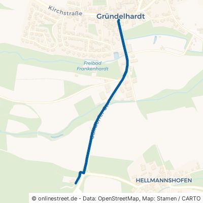 Gaildorfer Straße Frankenhardt Gründelhardt 