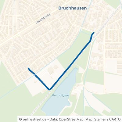 Alemannenweg Ettlingen Bruchhausen 