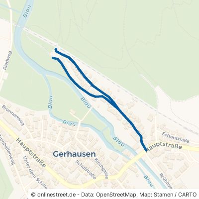 Frauenbergstraße Blaubeuren Gerhausen 