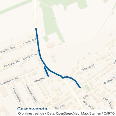 Gothaer Straße Geratal Geschwenda 