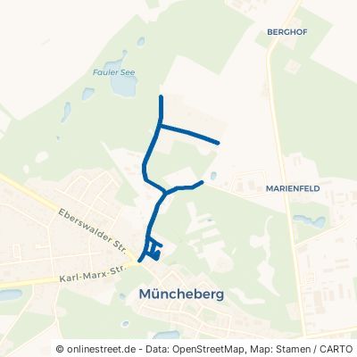 Münchehofer Weg Müncheberg 