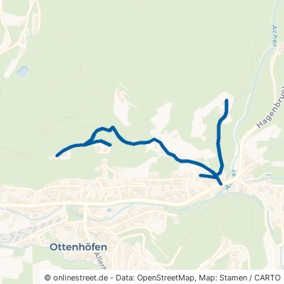 Zieselberg Ottenhöfen im Schwarzwald Ortsgebiet 