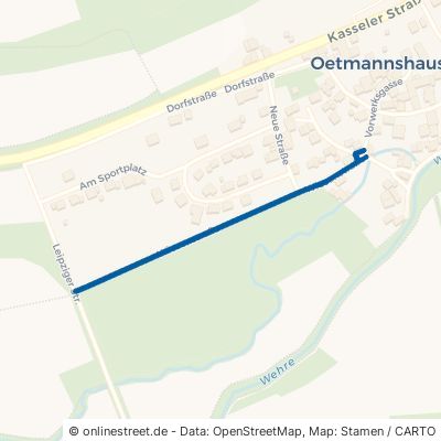 Wiesenstraße Wehretal Oetmannshausen 