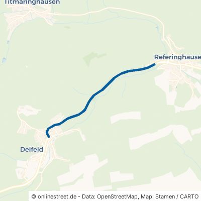 Referinghauser Straße Medebach Deifeld 