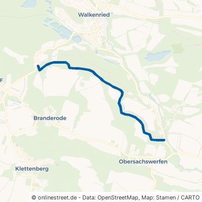 Kolonnenweg Hohenstein Obersachswerfen 